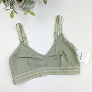 Jockey Cotton Elance Green Bralette Size Small